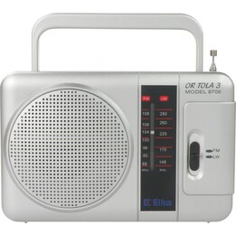 Eltra Tola tragbares Radio FM/LW silber