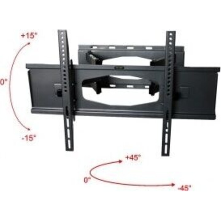 Suporte para LCD AR-65 de 32 a 80 polegadas, 60 kg, com ajuste vertical/horizontal para LCD/LED.