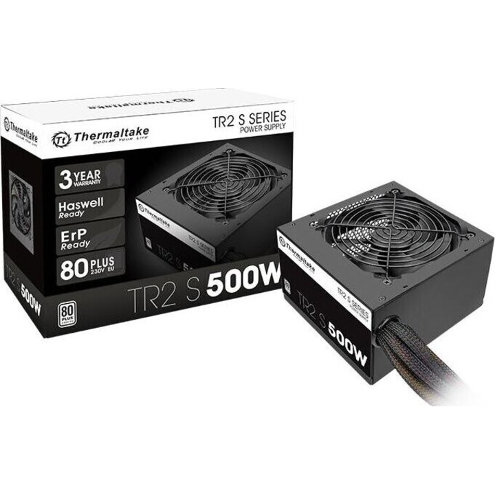 Netzteil TR2 S Schwarz 500W (80+ 230V EU, 2xPEG, 120mm, Einzelschiene)