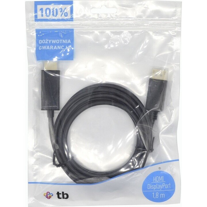 Cavo DisplayPort-HDMI da 1,8 m, nero