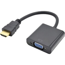 Adaptador VGA M-HDMI M de 15 cm.