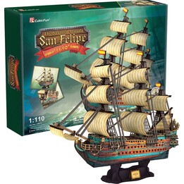 ROMPECABEZAS 3D Barco de vela La Armada Española San Felipe