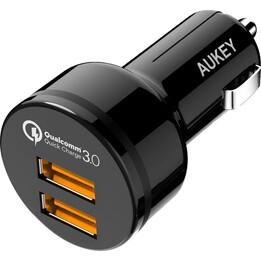 CC-T8 ultra-fast car charger 2xUSB 3.0 6A 36W + micro USB cable 1m