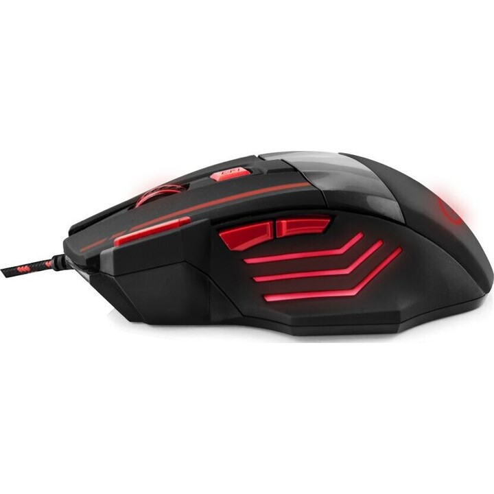Cavo per mouse per giocatori 7D Optical USB MX201 Wolf Red