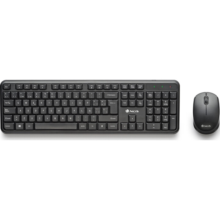 Kit NGS Harmonykit Silent Wireless - Teclado e Mouse · Preto