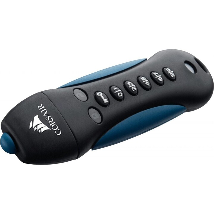 PADLOCK 3 64GB USB 3.0 com teclado e criptografia AES de hardware de 256 bits.