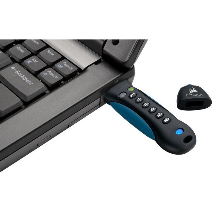 PADLOCK 3 64GB USB 3.0 com teclado e criptografia AES de hardware de 256 bits.