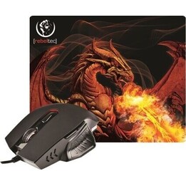 RED DRAGON game set mouse & mouse pad
