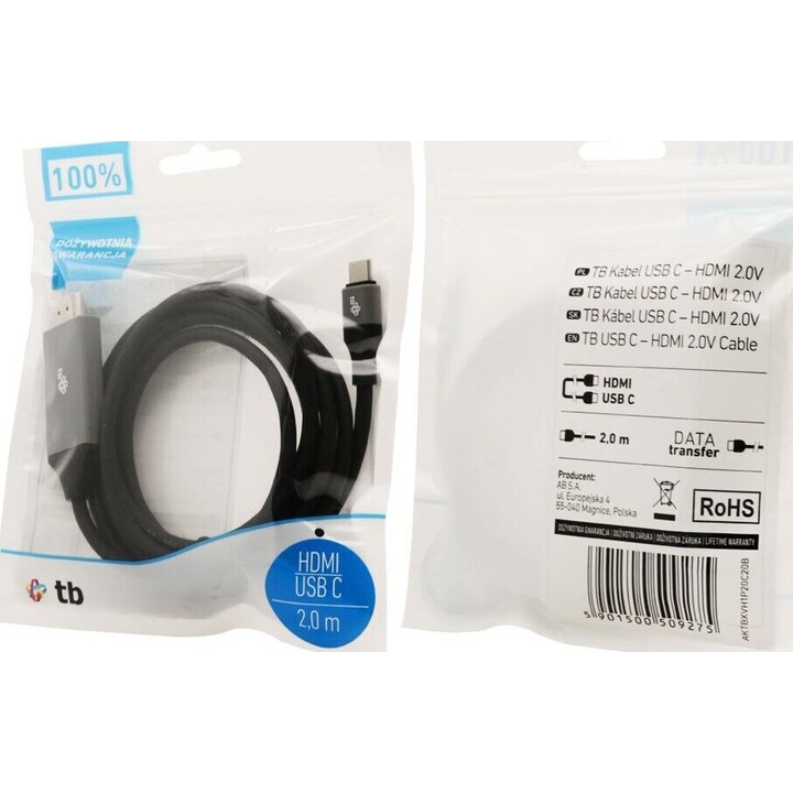 Cable HDMI 2.0V - USB 3.1 tipo C