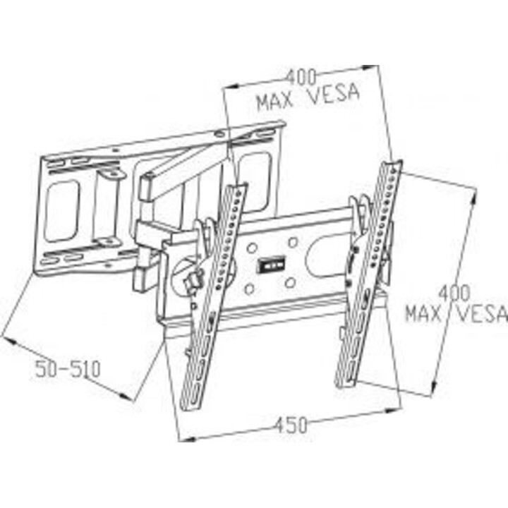 Support pour téléviseur LED/LCD 23-46" 35 kg AR-77