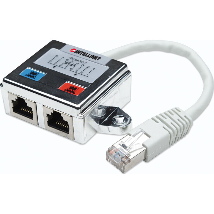 Divisor RJ45x2 blindado