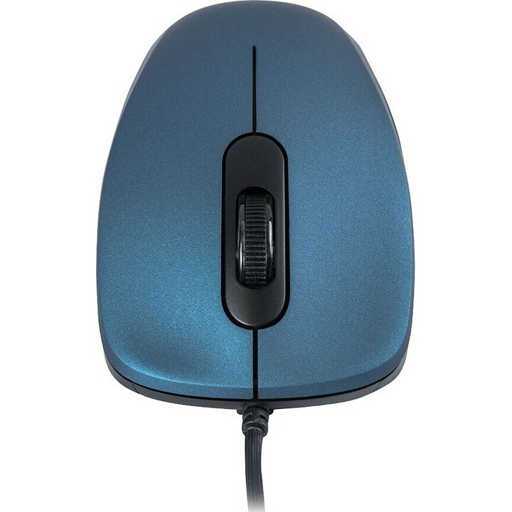 Mouse óptico largo azul silencioso M10S