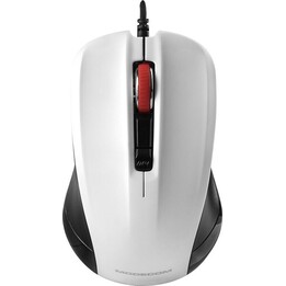 Mouse óptico com cabo M9.1 preto e branco
