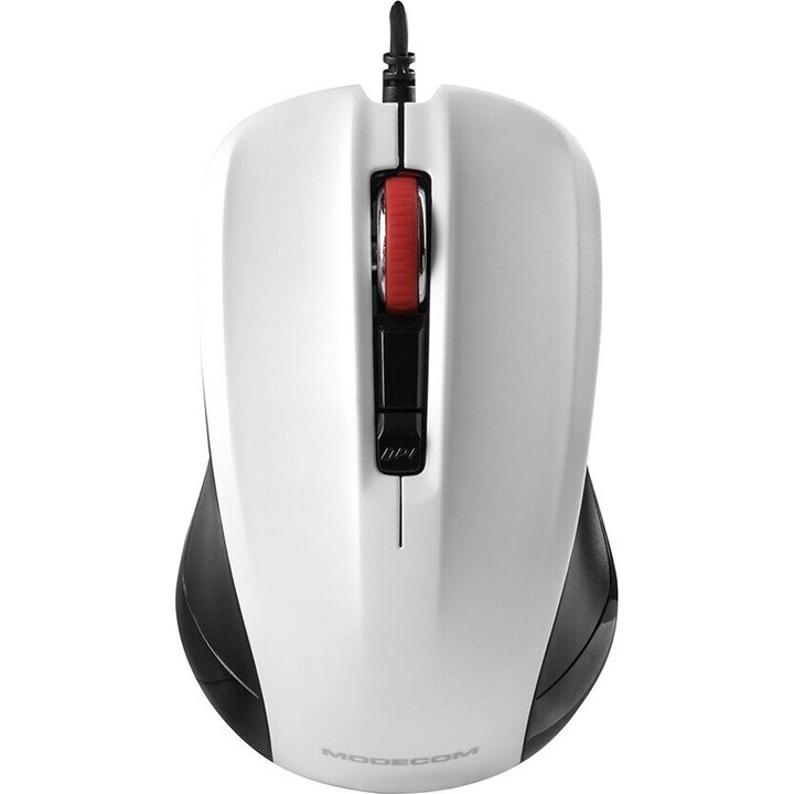 Mouse óptico com cabo M9.1 preto e branco