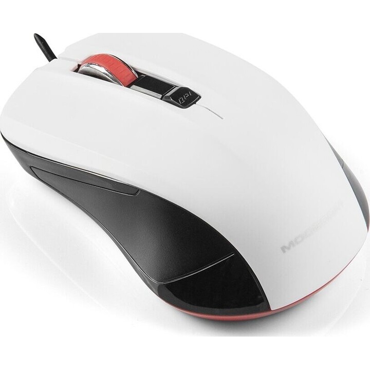 Mouse óptico com cabo M9.1 preto e branco