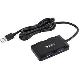 YENKEE YHB 4341BK concentrador USB de 4 puertos negro