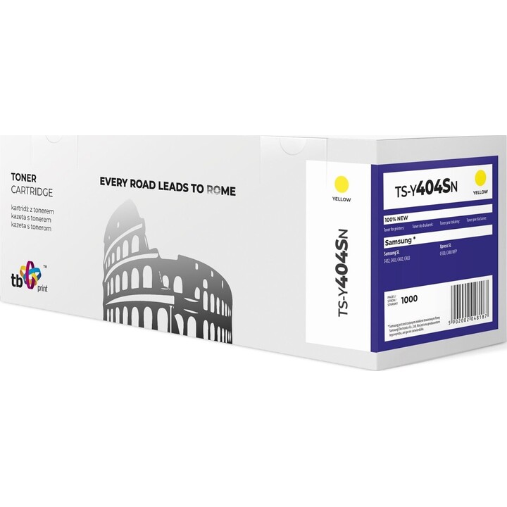 Toner pour Samsung CLT404 TS-Y404SN YE, 100 % neuf