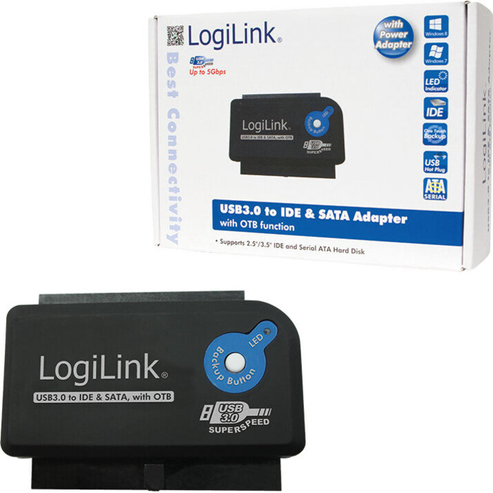 USB 3.0 zu IDE/SATA-Adapter mit OTB