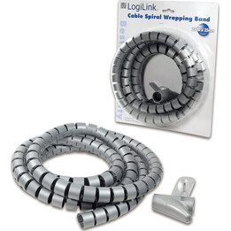 LogiLink KAB0013 tubo espiral para cables 2,5 m gris
