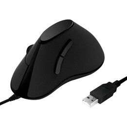 Souris verticale ergonomique, USB, noire