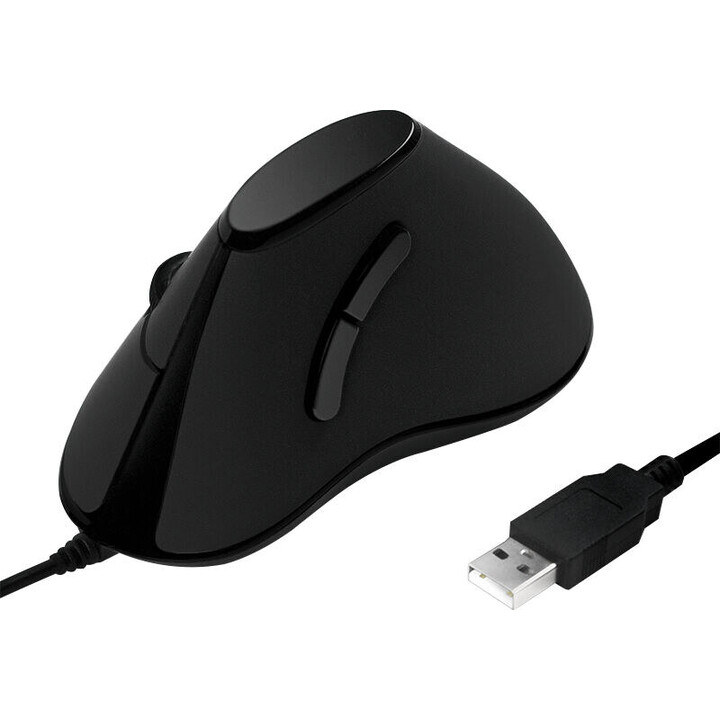Mouse verticale ergonomico, USB, nero