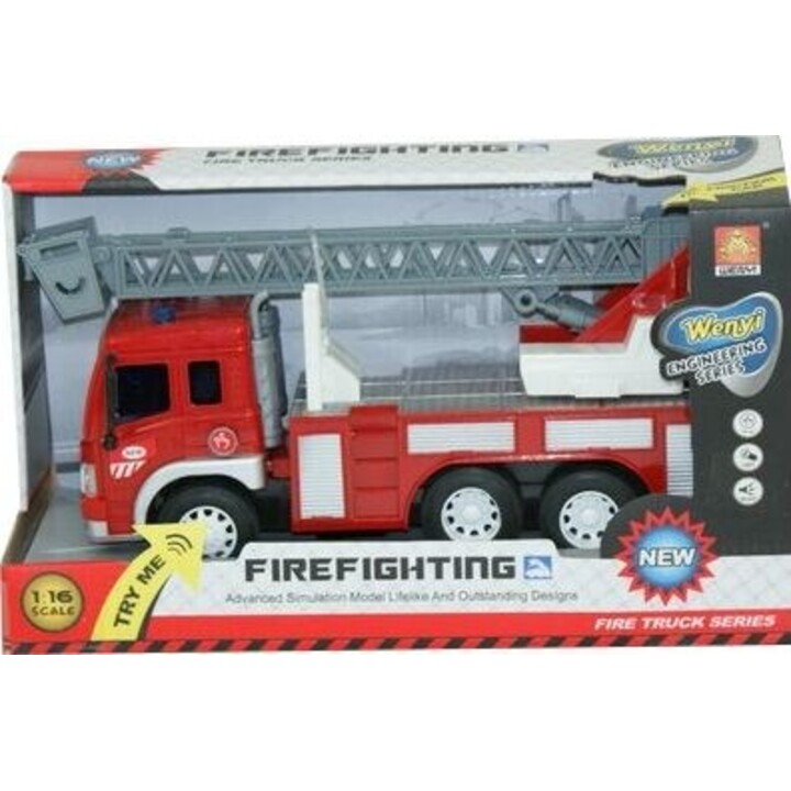 Serviço de bombeiros com som e luz.
