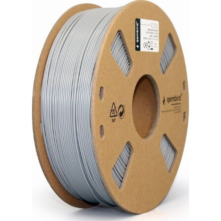 Filament pour imprimante 3D ABS/1,75 mm/1 kg/gris