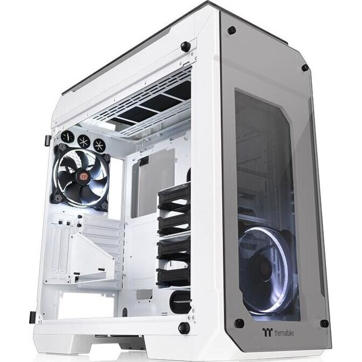 Case View 71 Riing Tempered Glass E-ATX Full Tower - Snow Edition