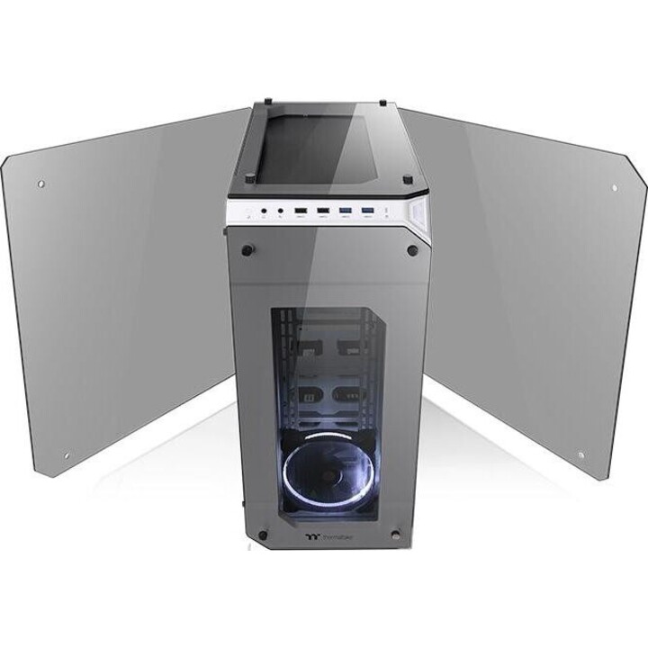 Case View 71 Riing Tempered Glass E-ATX Full Tower - Snow Edition
