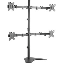 Support de bureau pour quatre écrans (13-32 pouces), poids maximal supporté : 8 kg