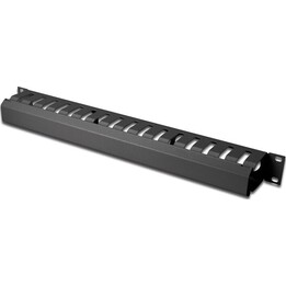 Cable Management 19 inches black 1U duct W/40xD/70 (RAL 9005)