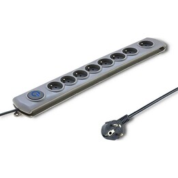 Surge protector Quick Switch 8 sockets 1.8m gray