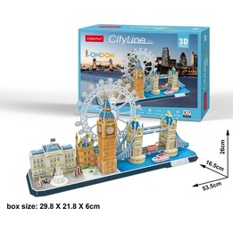CubicFun MC253h 3D puzzle City Line London white