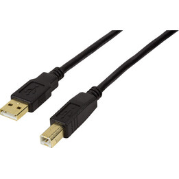 Cable repetidor activo USB 2.0 AM/BM de 10 m, color negro