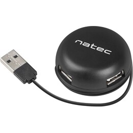 Hub USB de 4 portas Bumblebee USB 2.0 preto