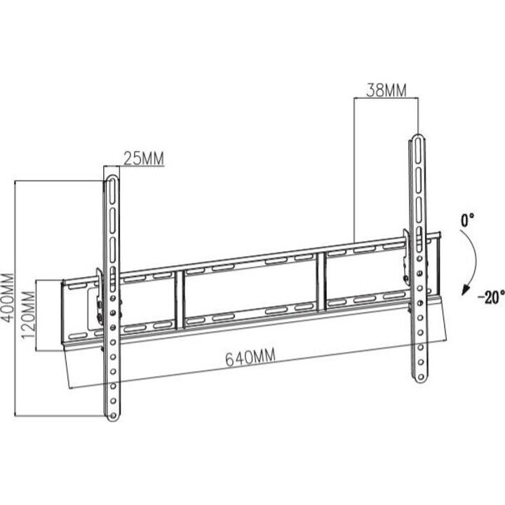 TV wall mount up to 80 35kg TB-751E