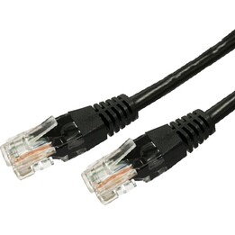Câble de brassage Cat.6 RJ45 UTP 7,5 m, noir