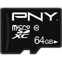 Carte microSDHC 64 Go P-SDU64G10PPL-GE
