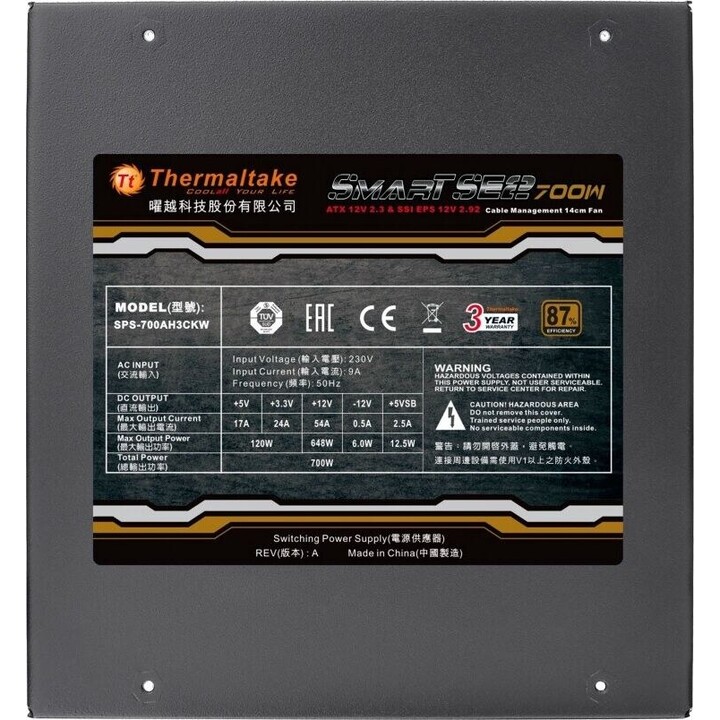 Netzteil -Smart SE2 700W Modular (spez. 87%, Single Rail)