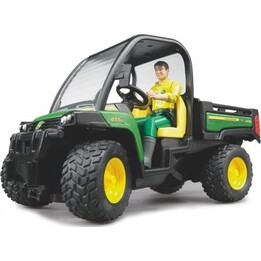 BRUDER Autocarro ribaltabile John Deere Gator 855D con sterzo