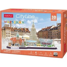3D Cityline Warsaw Puzzle