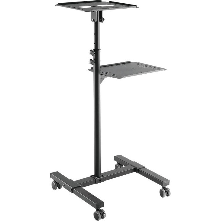 Carrinho ajustável para laptop com projetor