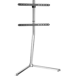 TV-Ständer mit V-Fuß, Chrom