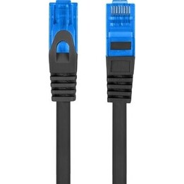Cable de conexión cat.6a S/FTP CCA 10,0 m negro