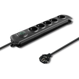 Qoltec Parafoudre 5 prises 1,8 m noir 50269