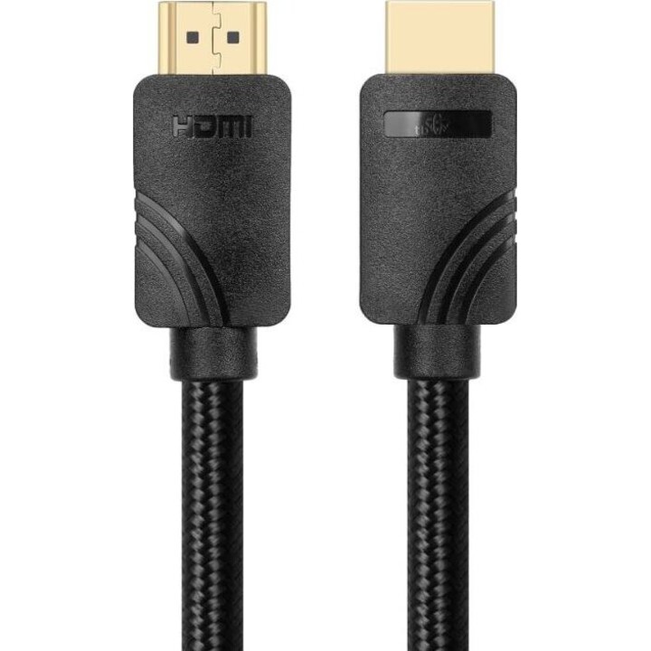 Cable HDMI Premium v 2.1 de 2 m, color negro, creado para jugadores.