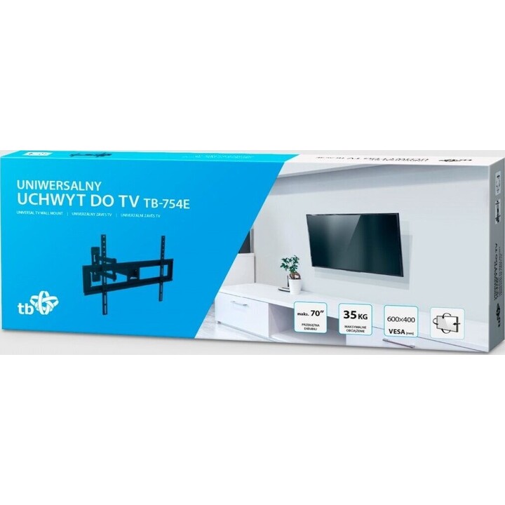 TV-Wandhalterung TB-754E 37-70 Zoll, max. 35 kg, VESA 600x400