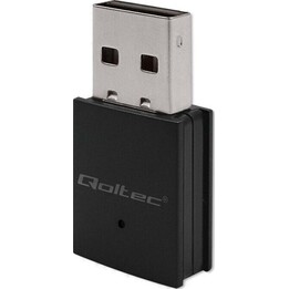 Qoltec Mini-WLAN- und Bluetooth-USB-Adapter 2.0 BT 4.0 Schwarz