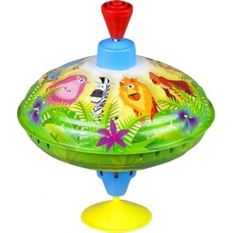 Lena Spinning top jungle animals 16 cm multicolor