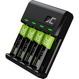 Caricabatterie VitalCharger per 4 batterie AA da 2000 mAh